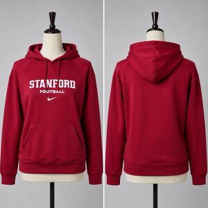 Nike Stanford Hoodie Adult Large Maroon Football Thermal Dri Fit